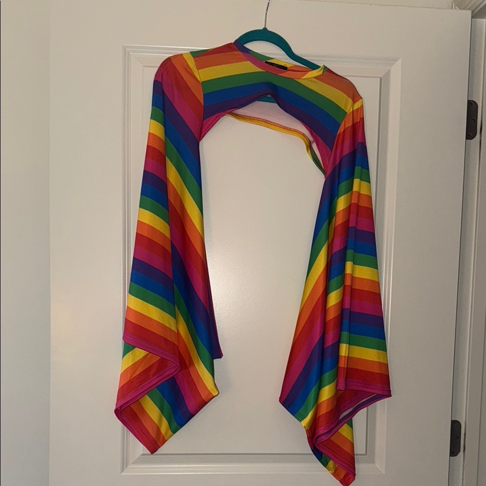 Colorful Rainbow Striped Top
